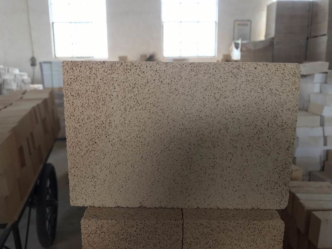 ISO9001 1.0g/cm3 1590 درجه Mullite سبک آجر آتش برای اجاق گاز داغ